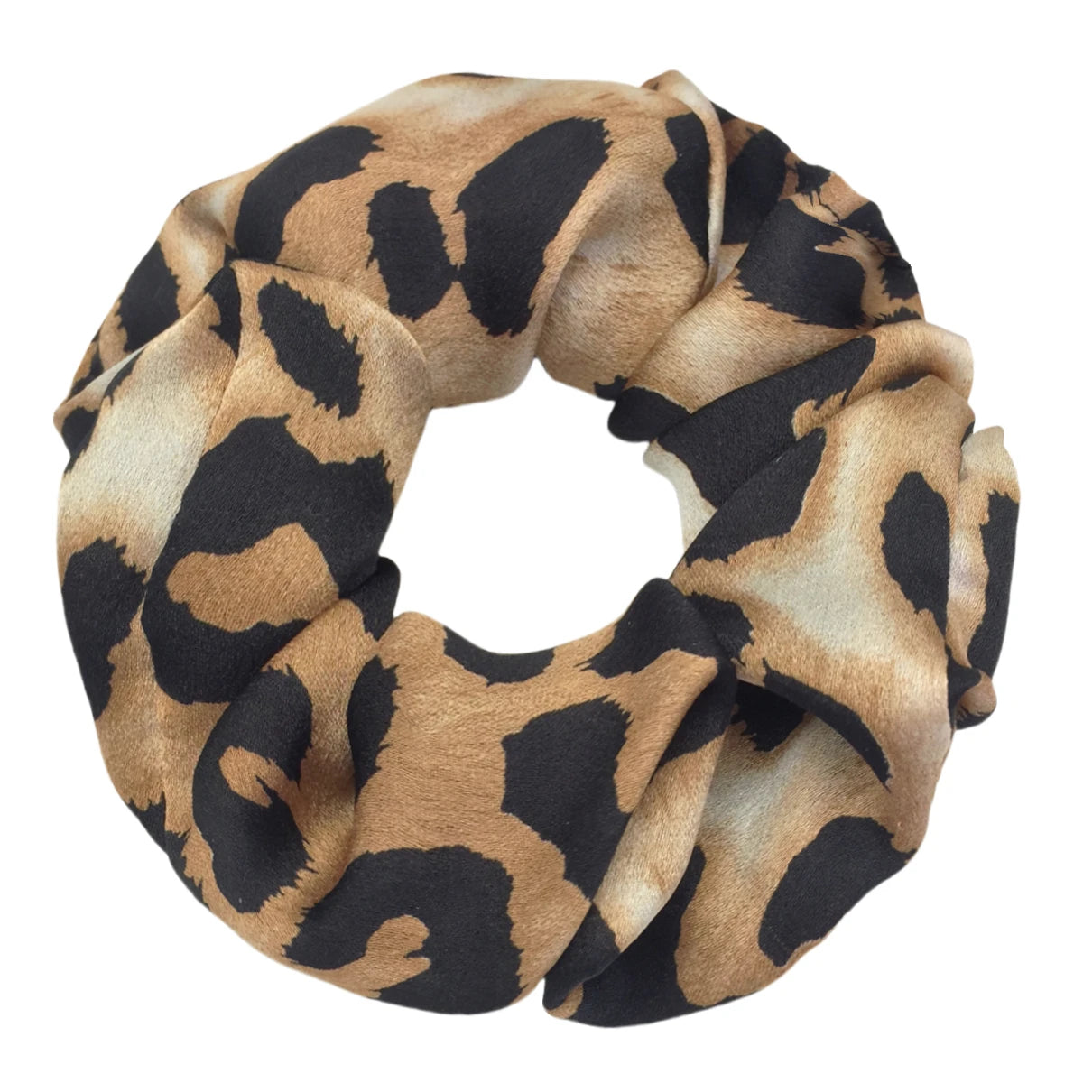 Leopard Print Scrunchie High Elastic Hair Tie Elegant - Smarsty