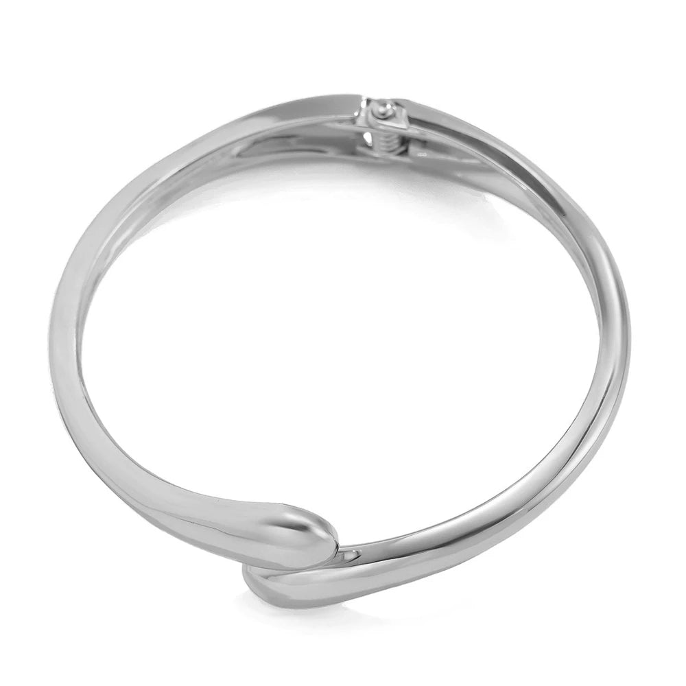 Wide Metal Bangle Cuff Bracelet for Women - Smarsty
