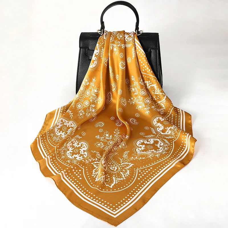 Elegant Silk Floral Hairbands and Neck Scarves - Smarsty