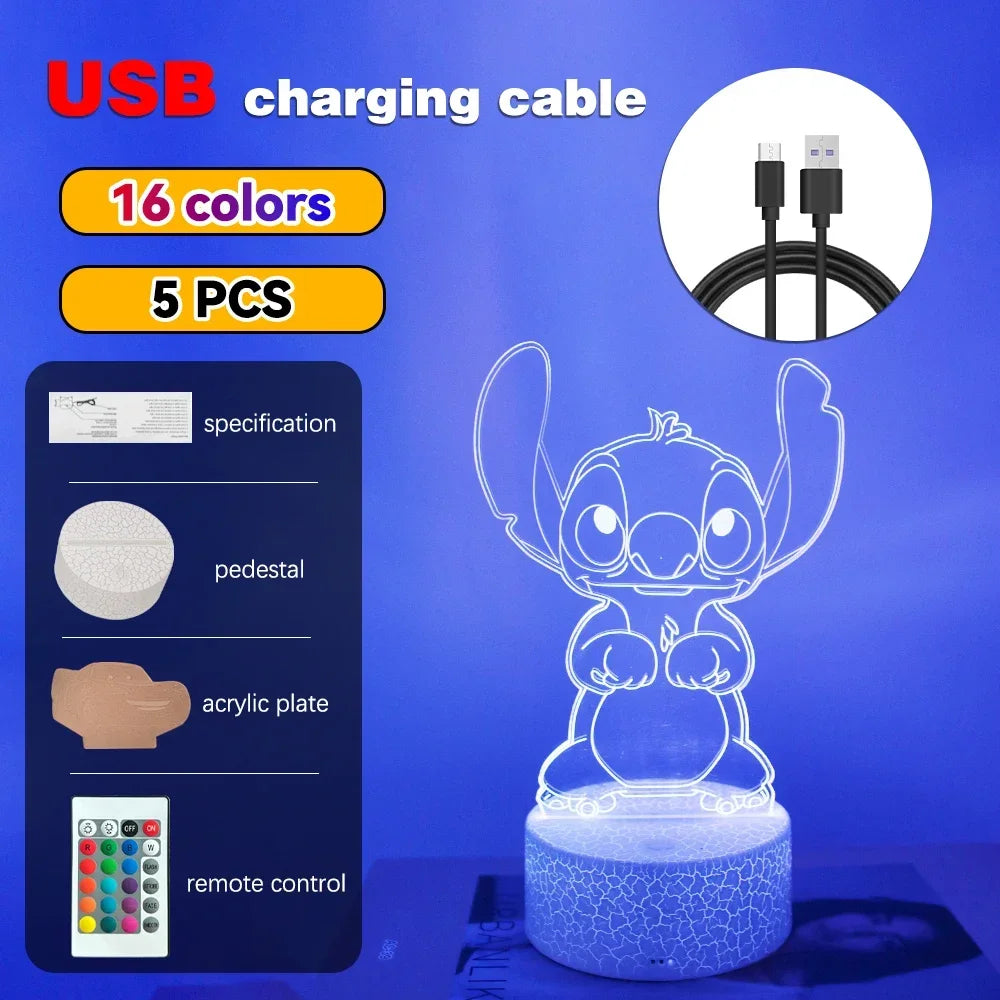 3D Illusion LED Night Light with Remote Control - Smarsty