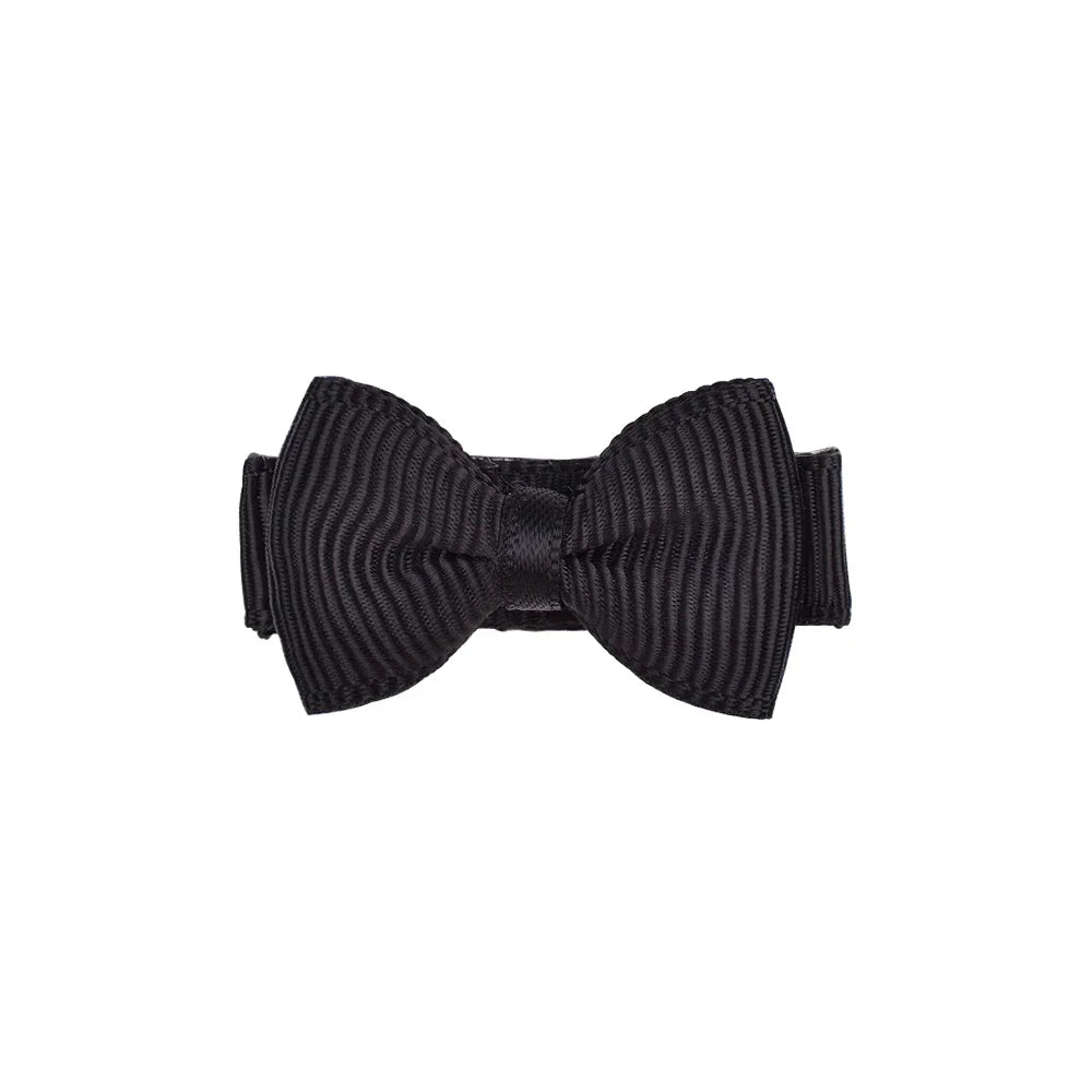 Mini Hair Bows Clip For Baby Girls Ribbon Covered Secure - Smarsty