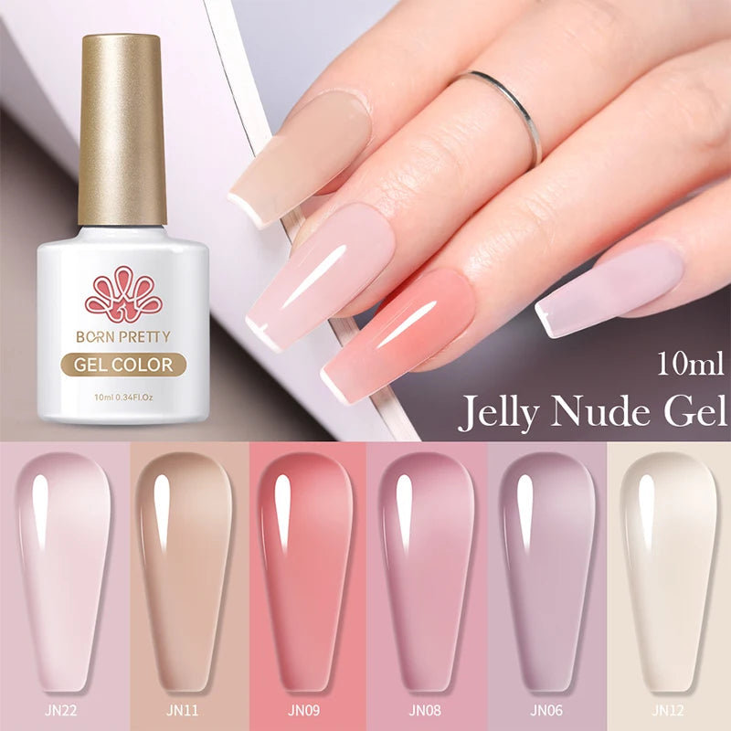 Born Pretty 10ml Translucent Jelly Gel Polish - Smarsty