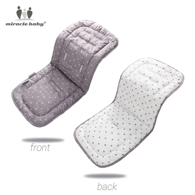 Comfortable Cotton Baby Stroller Pad Four Seasons General Soft Seat Cushion Child Cart Seat Mat Kids Pushchair Cushion For 0-27M by Smarsty