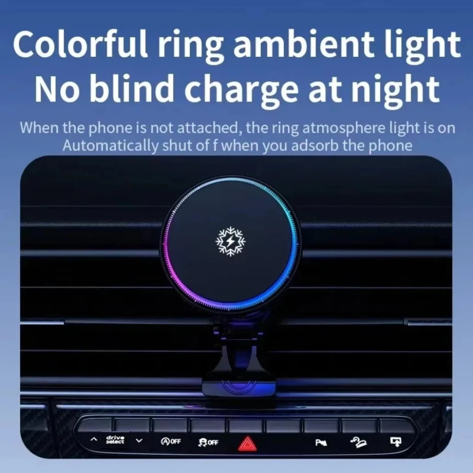 Cooling Magnetic Car Wireless Charger for iPhone MagSafe - Smarsty