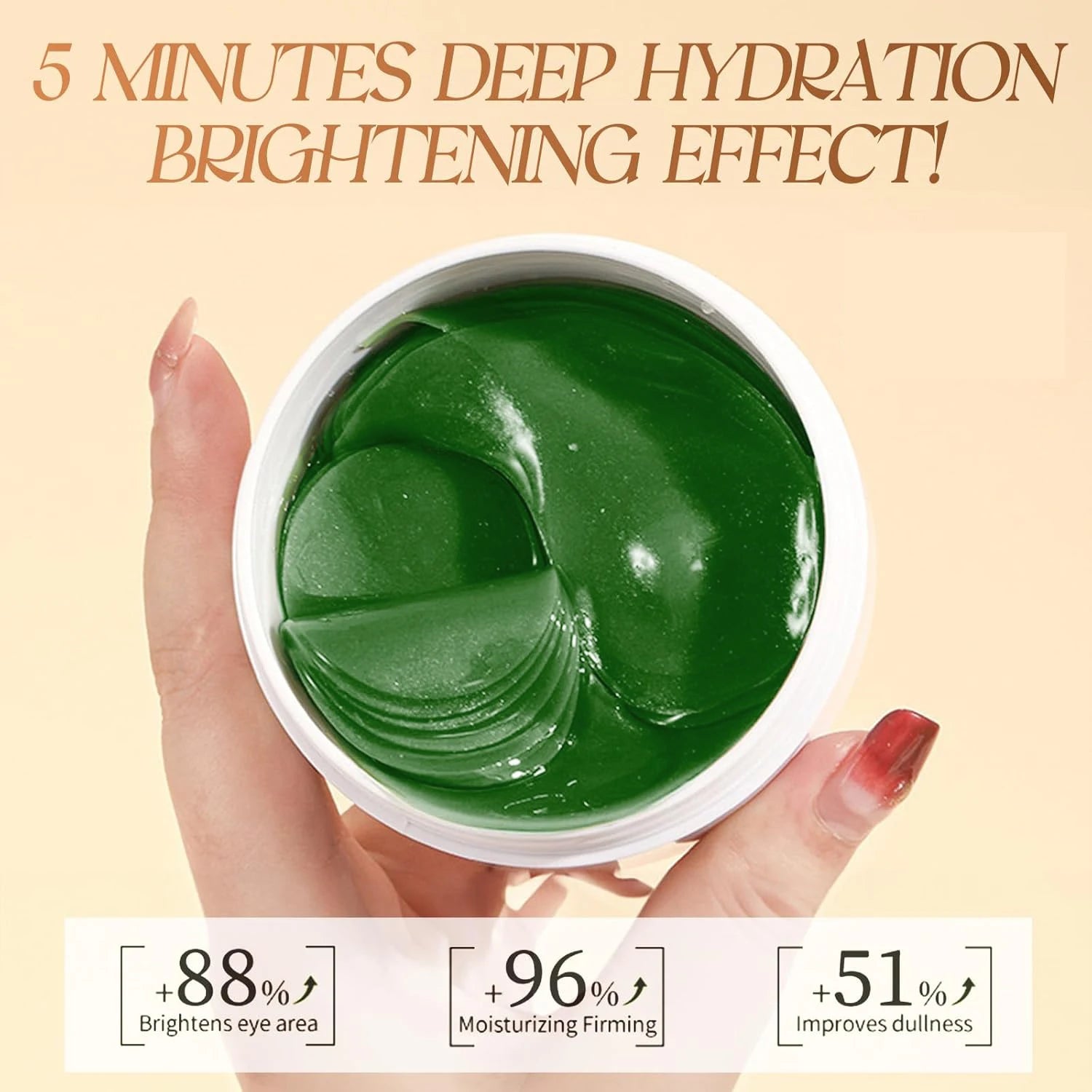 Seaweed Hyaluronic Acid Eye Masks for Dark Circles - Smarsty