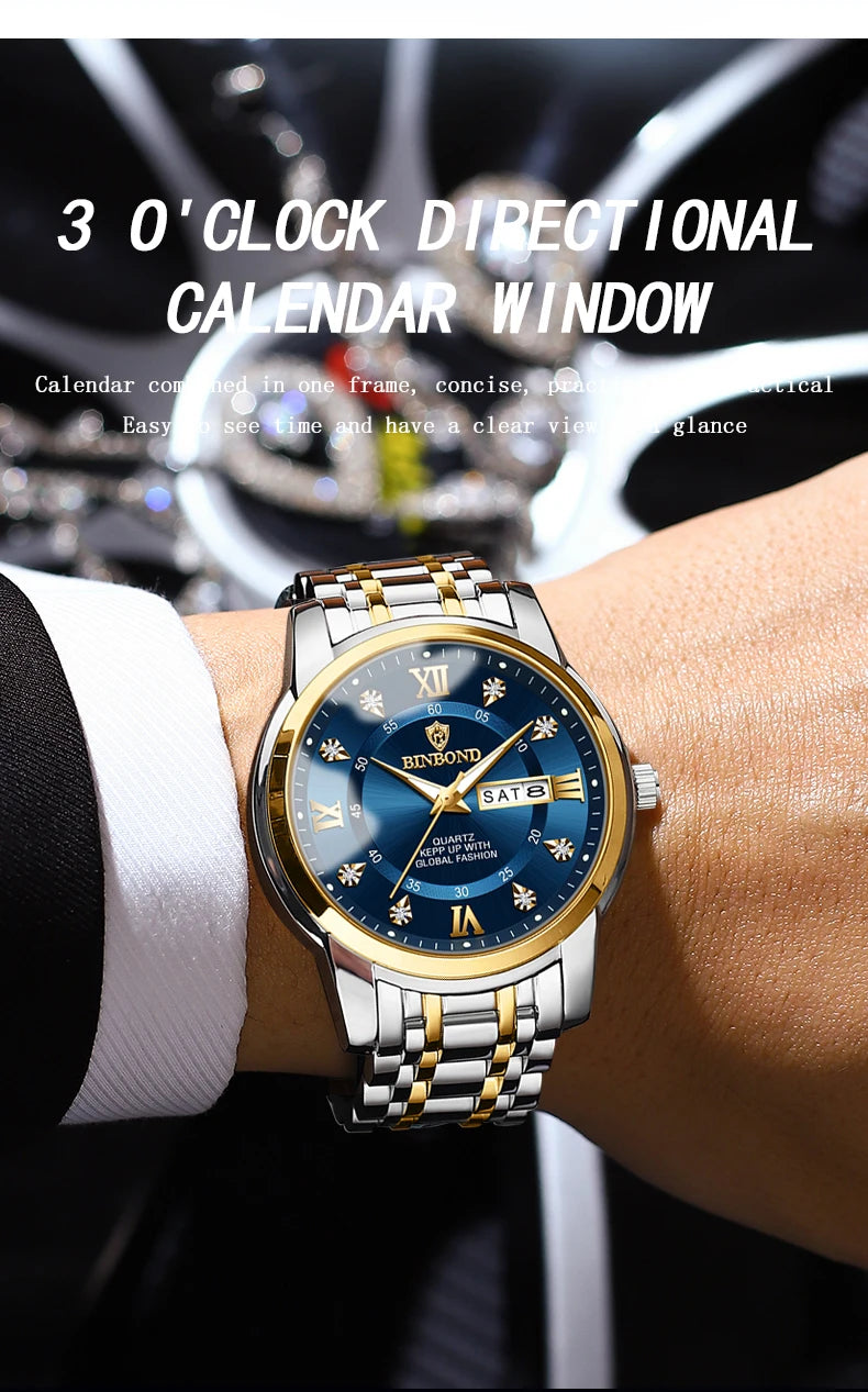 Luxury Waterproof Diver Watch for Men 30ATM - Smarsty