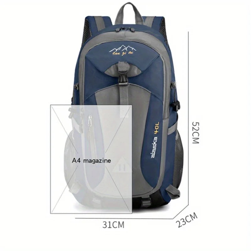 New 40L outdoor hiking bag men's and women's shoulder bag sports bag leisure travel backpack large capacity - Smarsty