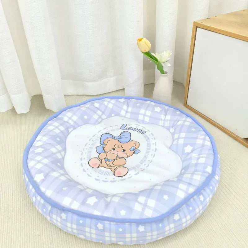 Round 50cm Reusable Pet Cooling Mat for Cats and Dogs - Smarsty