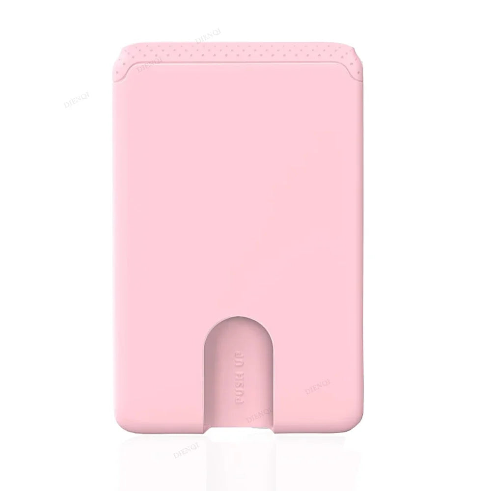 Phone Holder Sticker Credit Card Holder 3M Adhesive Soft Silicone Mobile Phone Wallet Compatible for Iphone Android Samsung