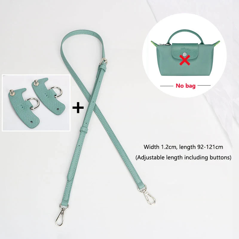 1 Set Bag Strap For Longchamp Mini Punch-free Genuine Leather Shoulder Strap Set Transformation Crossbody Strap Bag Accessories