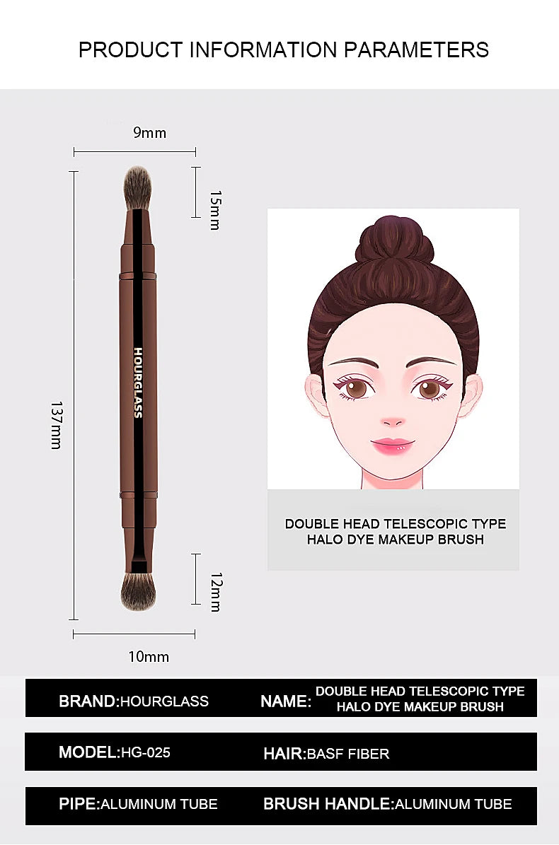 Hourglass Retractable Eyeshadow Brush for Flawless Application - Smarsty