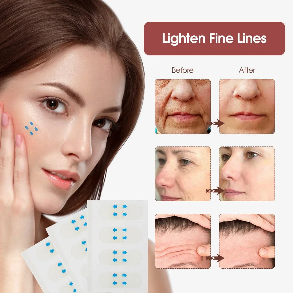 80pcs Invisible Face Lifting Tapes for Wrinkle Removal - Smarsty