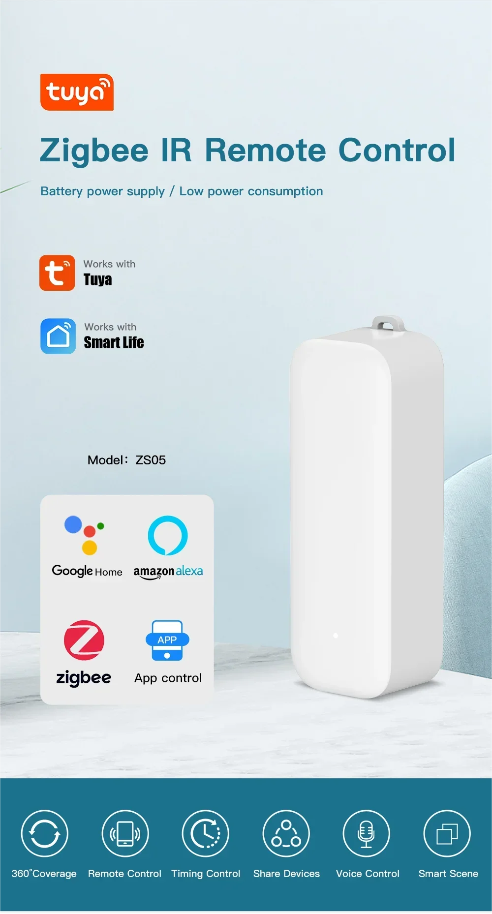 Tuya Zigbee Smart Remote Control for Home Devices - Smarsty