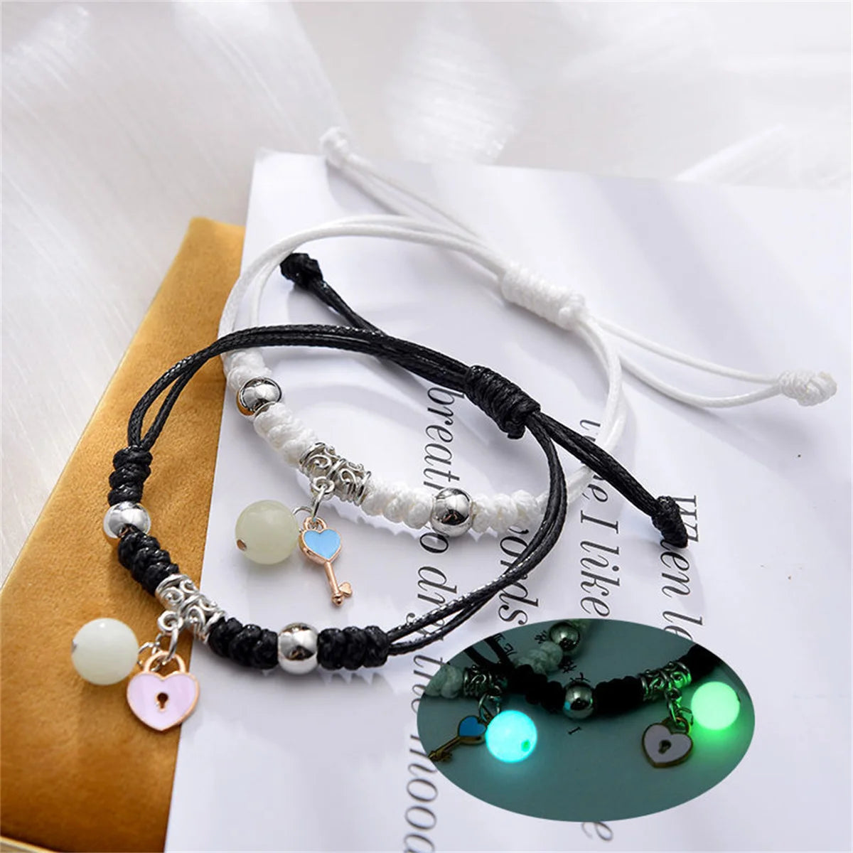 Luminous Beads Star Couple Bracelet for Lovers - Smarsty