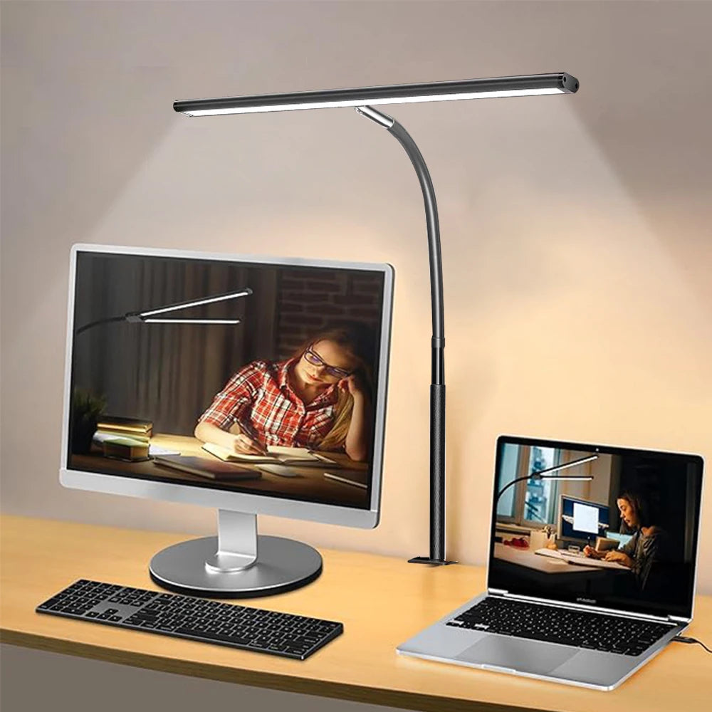 LED Desk Lamp with Stepless Dimming and Adjustable Brightness - Smarsty