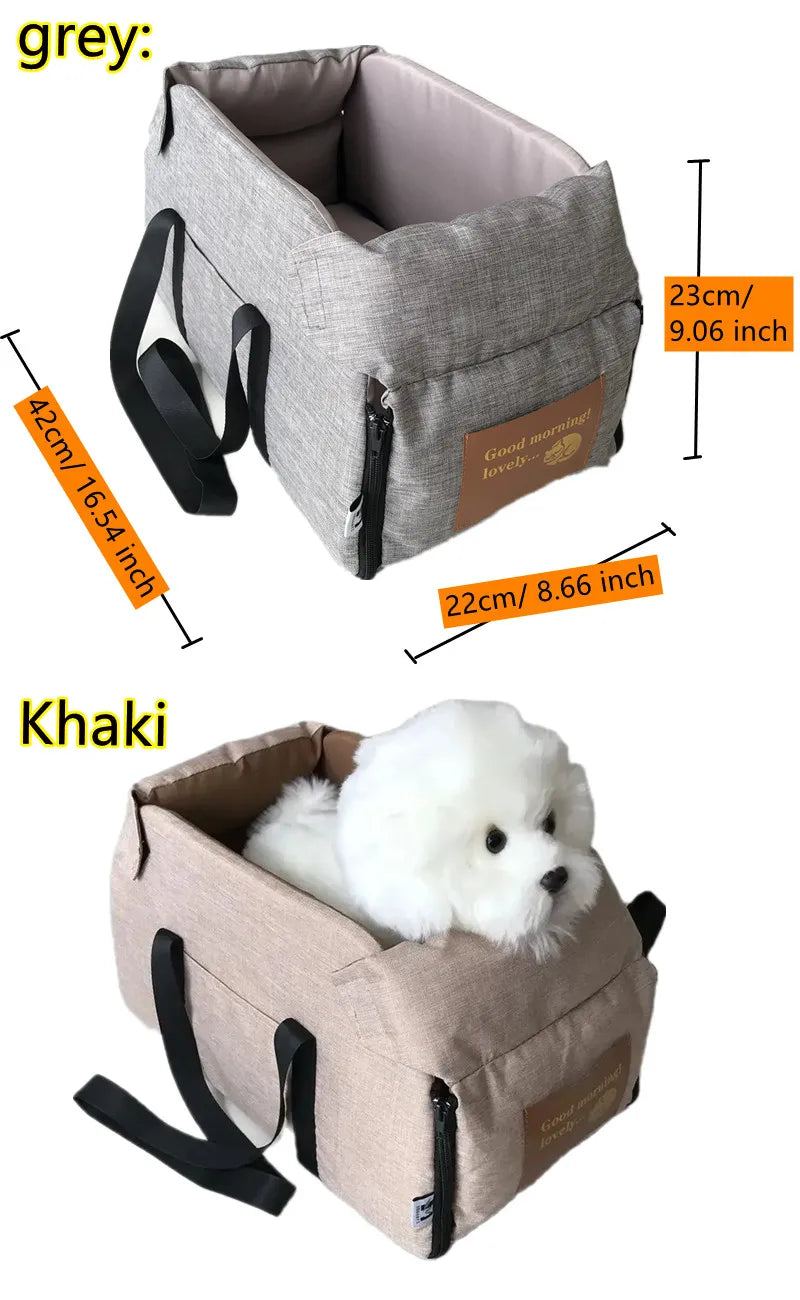 Portable Dog Car Seat Bed for Safe Travel - Smarsty