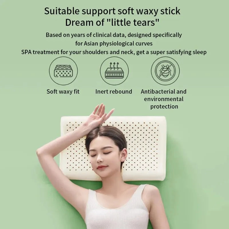 Natural Thai Latex Cervical Pillow for Comfortable Sleep - Smarsty