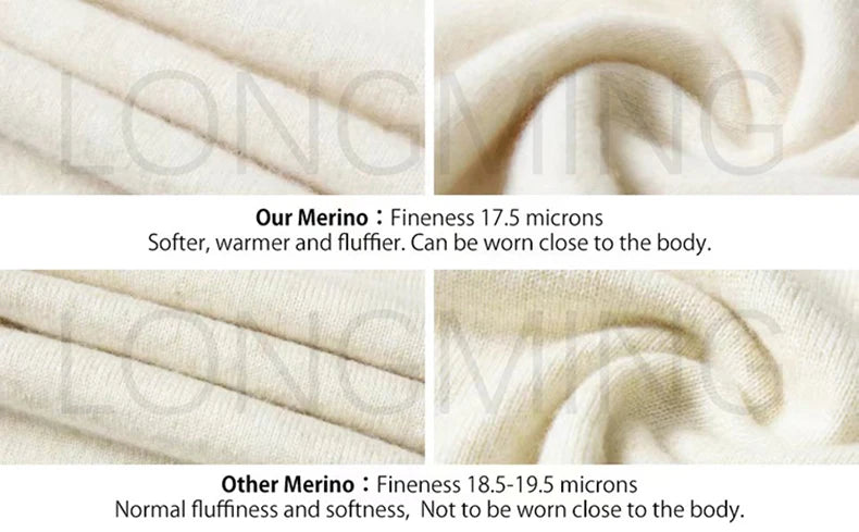 Fashion100% Merino Wool Sweater Cashmere Pullover Women Knitwear V-Neck Long Sleeve Autumn Winter Fashion Basic Clothing Tops - Smarsty