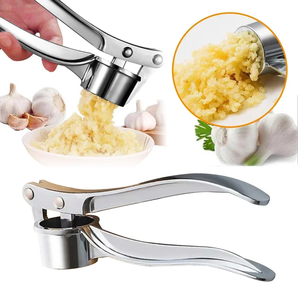 Imitating Stainless Steel Garlic Press Crusher Kitchen Cooking Vegetables Ginger Squeezer Masher Handheld Ginger Mincer Tools by Smarsty
