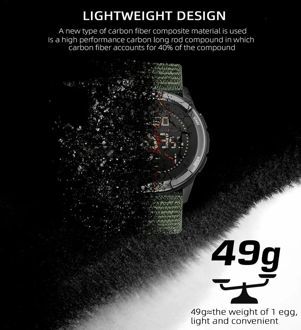 North Edge Alps Men's Waterproof Digital Sports Watch - Smarsty