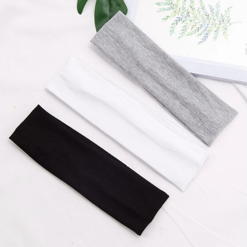 Cotton Stretch Headband For Women Men Comfortable Workout - Smarsty