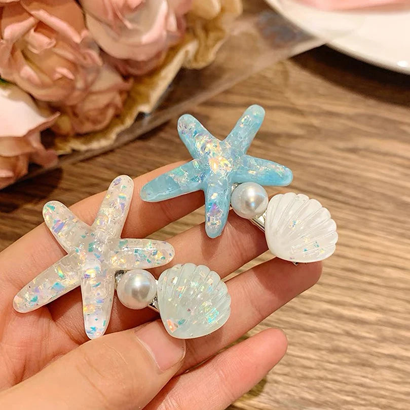 Elegant Starfish Hair Clips for Summer Beach Style - Smarsty