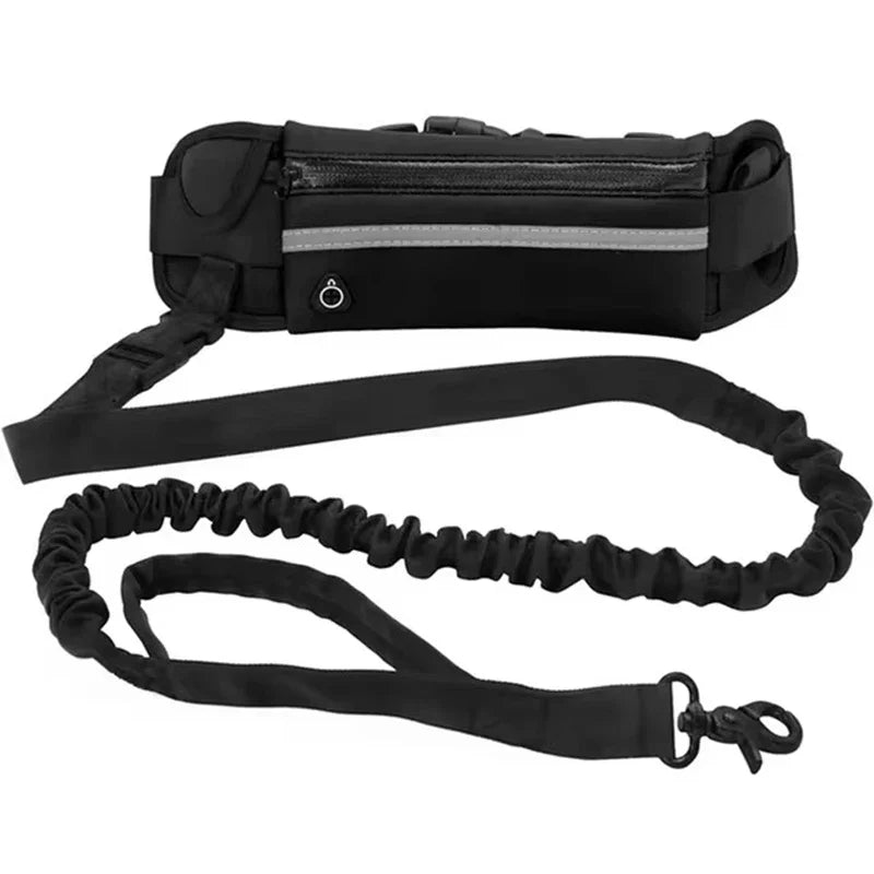 Hands Free Dog Leash with Reflective Elastic Belt - Smarsty