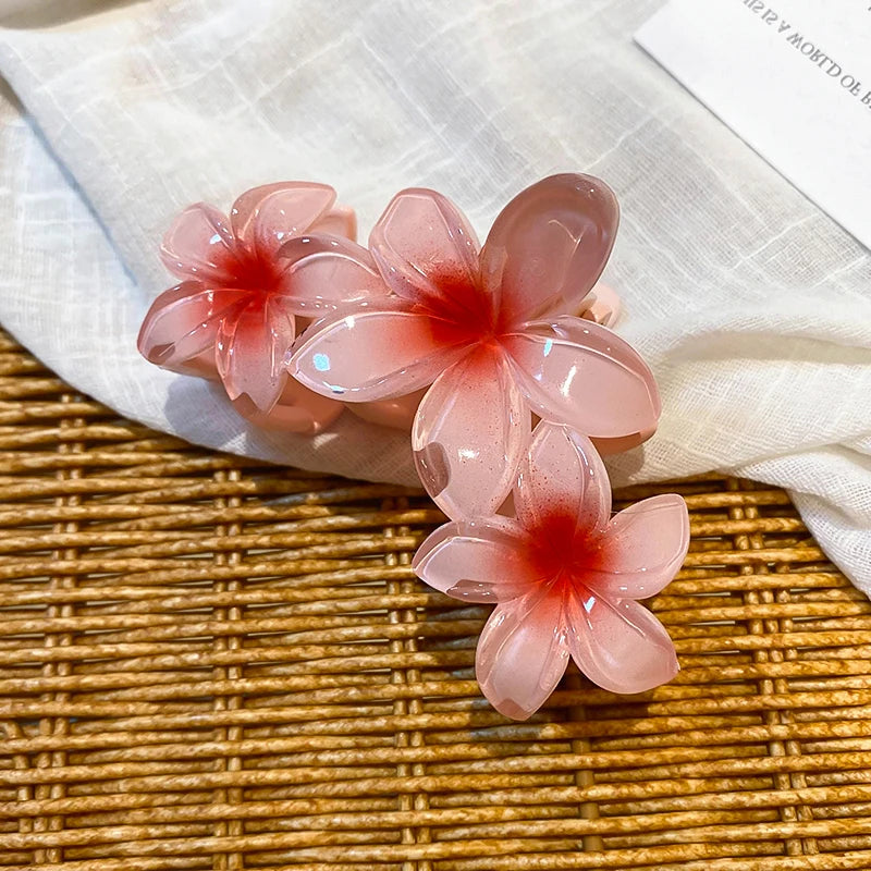 Sunflower Gradient Flower Hair Clip Secure Beach Style - Smarsty
