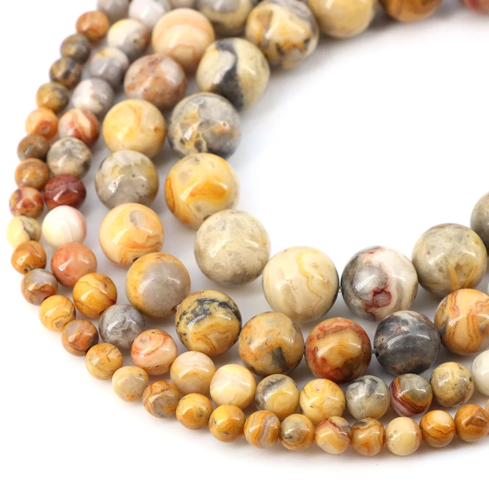 Natural Stone Beads Blue Tiger Eye Crystal Amethyst Rose Quartz Gemstone Bead for Jewelry Making Bracelet Necklace 4/6/8/10MM - Smarsty