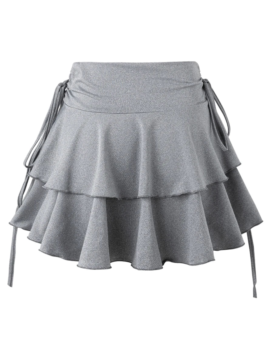 2025 New Solid Color Skirt Women Summer Fashion Outdoor Versatile High Waist Slim Fit Elastic Waist Short Skirt Goods In Stock - Smarsty