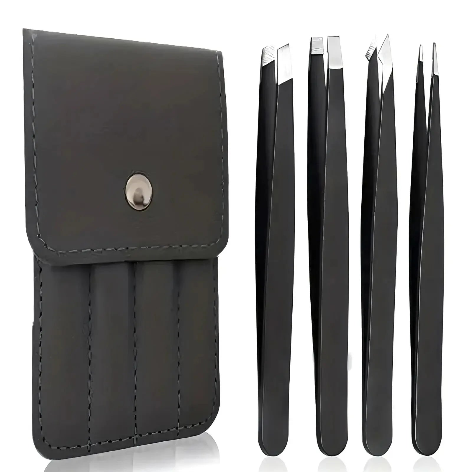 Colorful Stainless Steel Eyebrow Tweezers for Precision Hair Removal - Smarsty