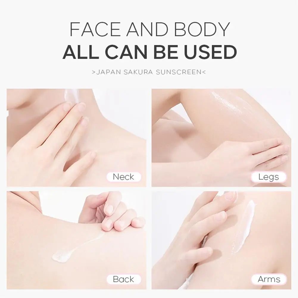 Sakura Sunscreen Cream SPF50 Moisturizing UV Protection - Smarsty