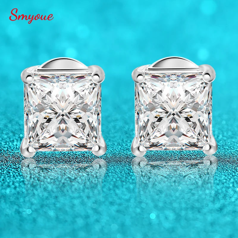 Moissanite Stud Earrings 0.4-5CT VVS Sterling Silver - Smarsty