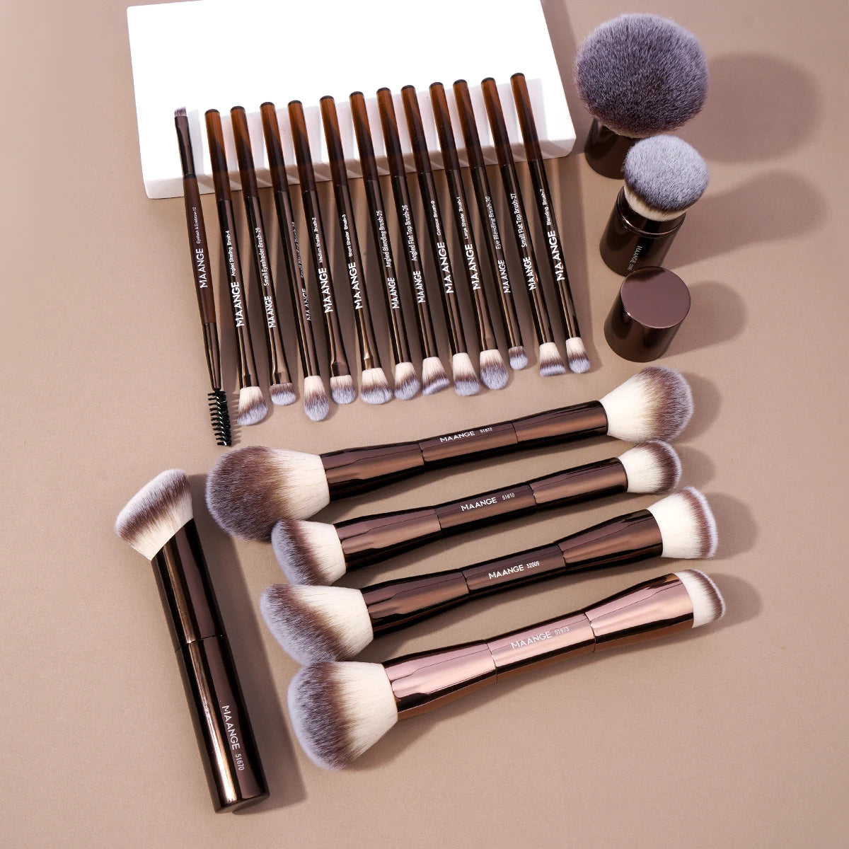 MAANGE 20 Piece Pro Makeup Brush Set for Flawless Blending - Smarsty