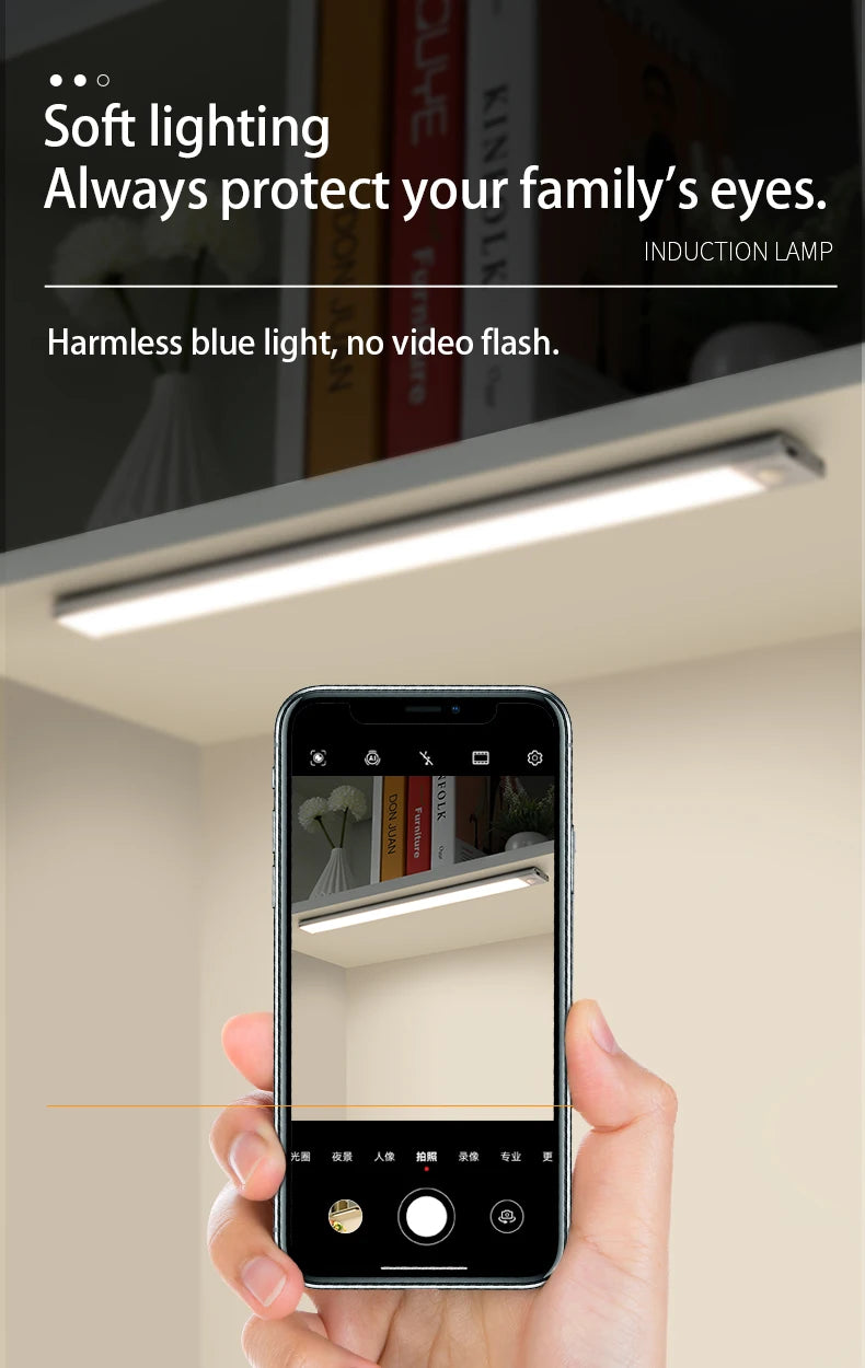 LED Motion Sensor Night Light for Cabinets and Wardrobes - Smarsty