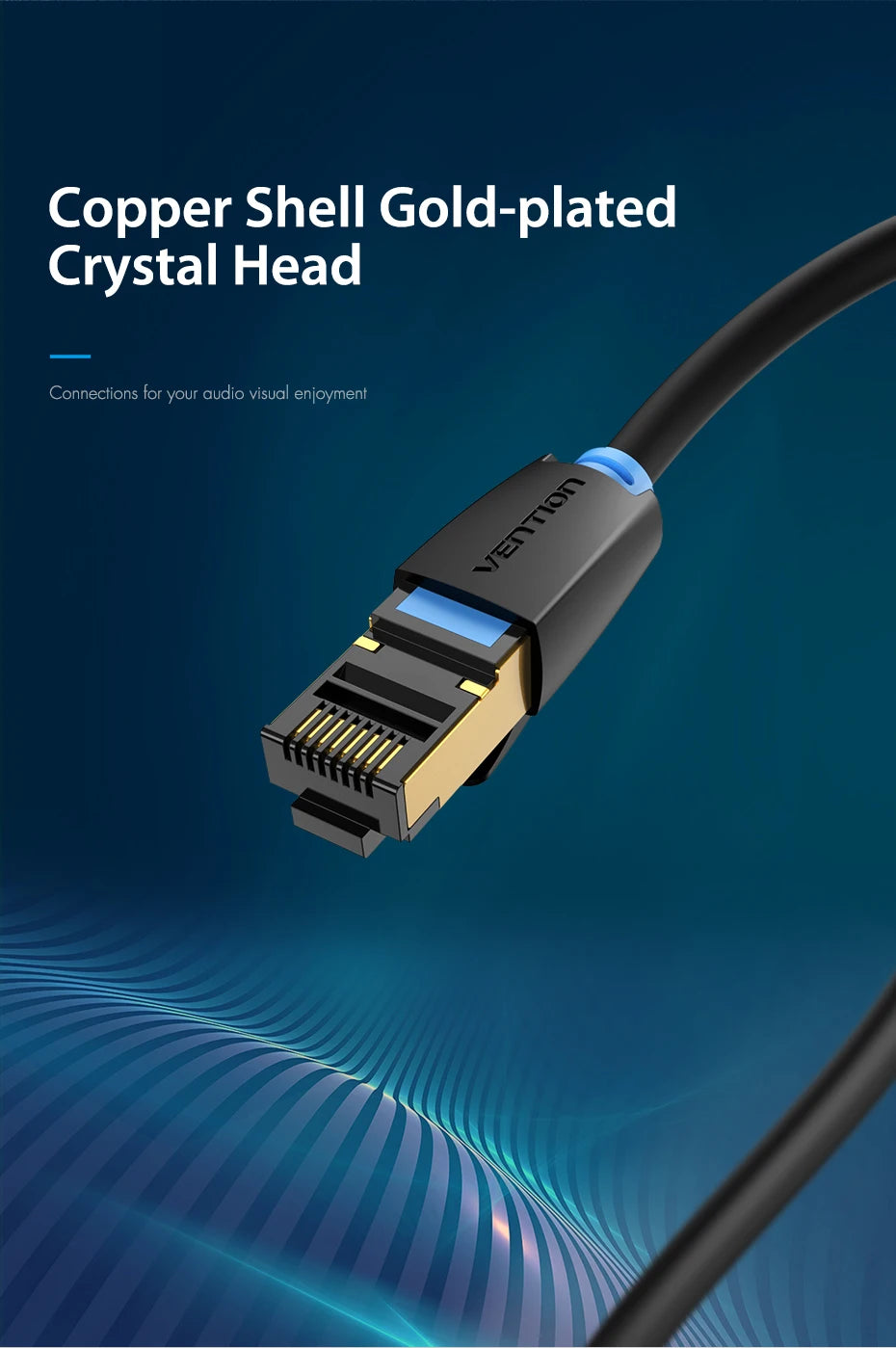 High-Speed Vention Cat8 Ethernet Cable 40Gbps - Smarsty