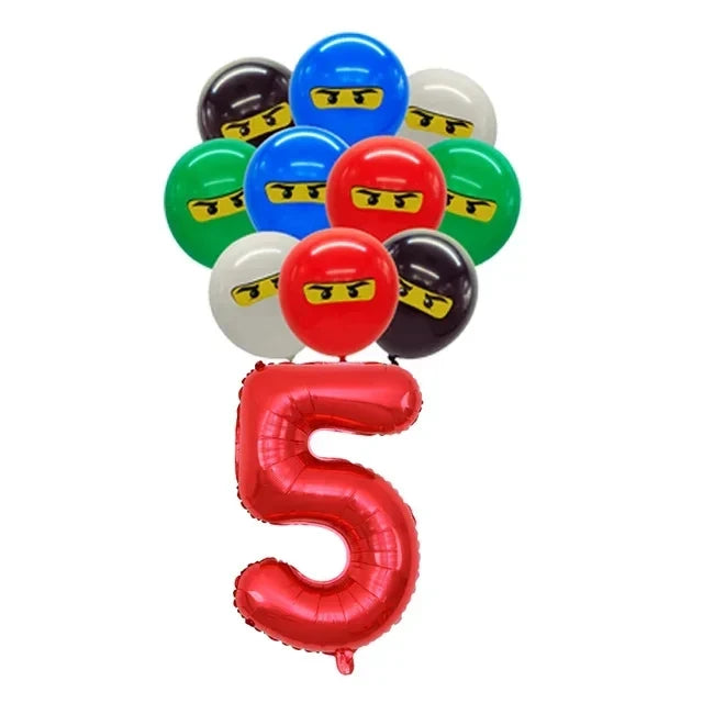 Ninja Theme Birthday Party Disposable Tableware Set - Smarsty