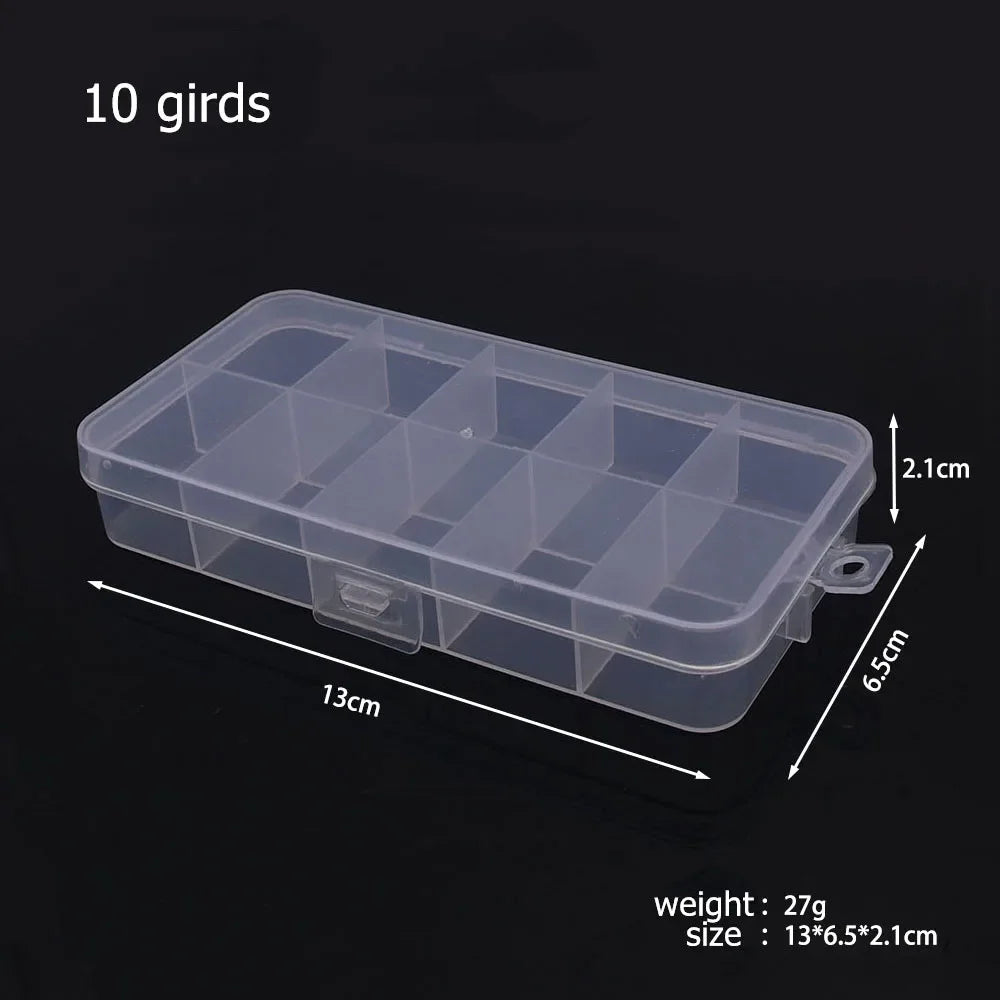 Plastic Storage Box Organizer with Dividers for Jewelry Crafts - Smarsty