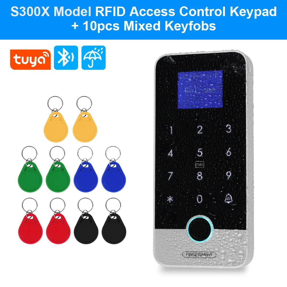 Waterproof Bluetooth Fingerprint Access Control Keypad - Smarsty