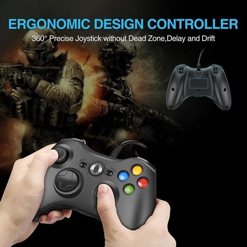 Wired USB Game Controller for Xbox 360 with Enhanced Precision - Smarsty