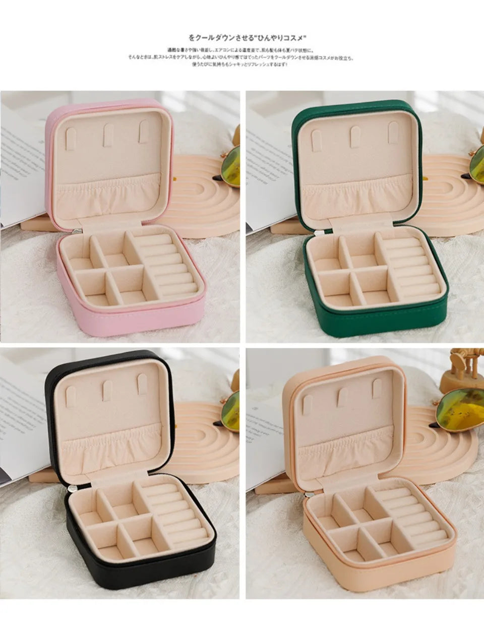 Portable Jewelry Organizer Case for Travel Storage - Smarsty