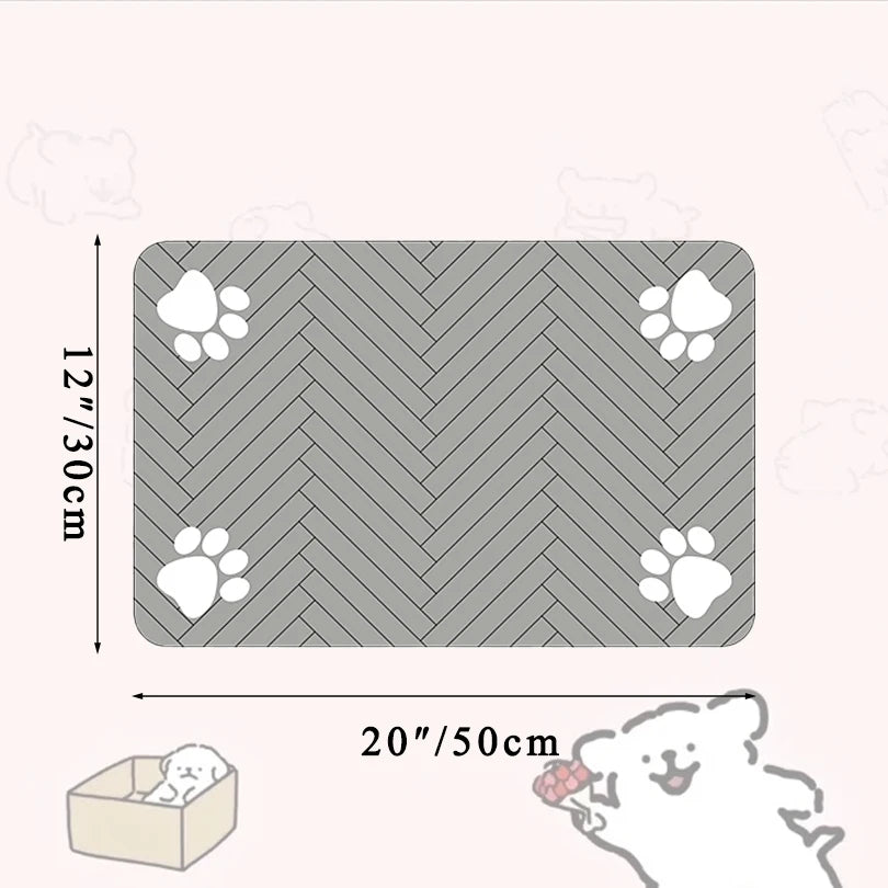 Waterproof Pet Feeding Mat with Quick Dry Feature - Smarsty