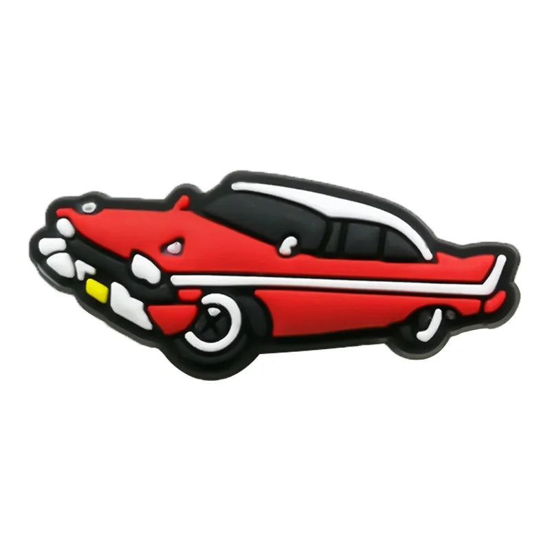 1-20pcs Car Shoe Charms Cool Vehicle Shoe Accessories Cartoon Decorations Pins for Men Boys Kids DIY Clog Buckle Garden Sandal