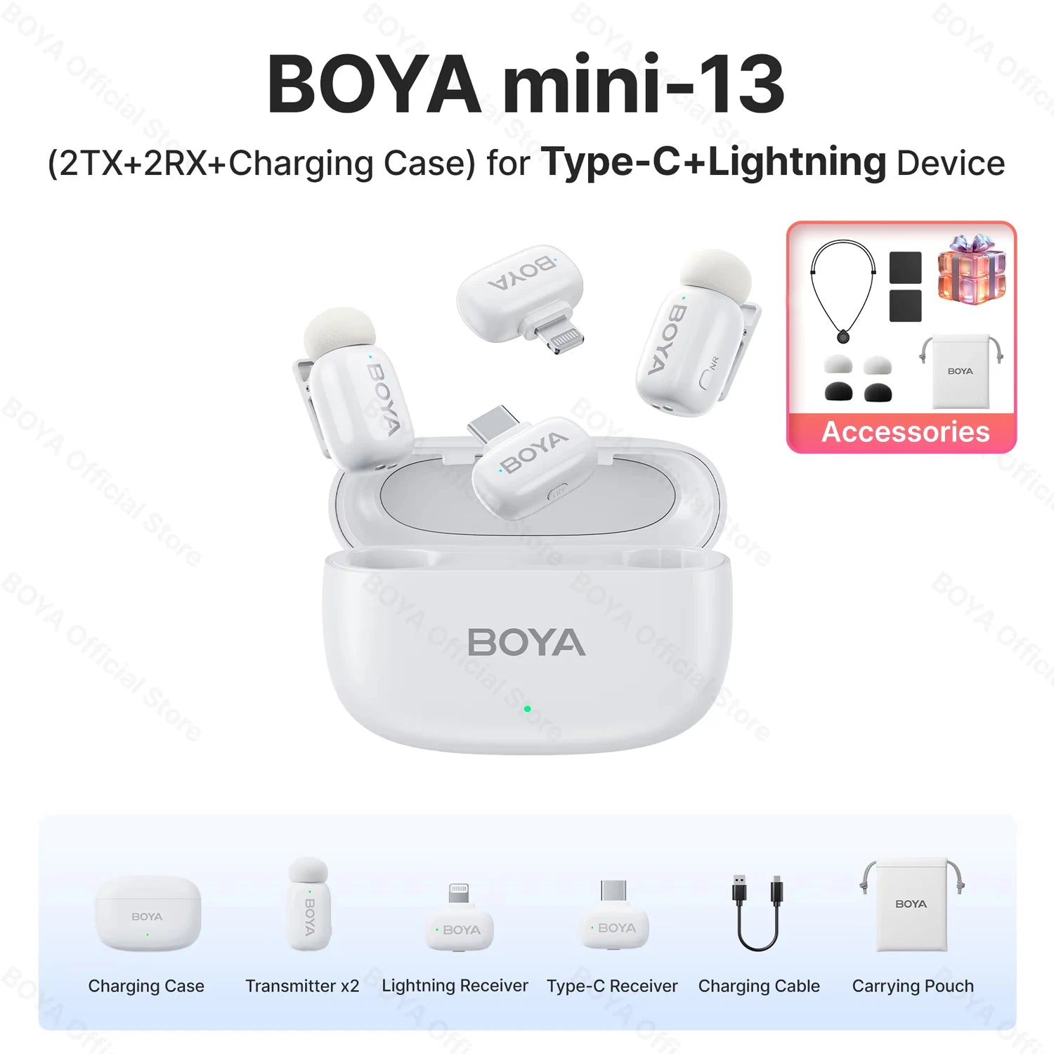 Boya Mini Wireless Lavalier Microphone for Mobile Recording - Smarsty