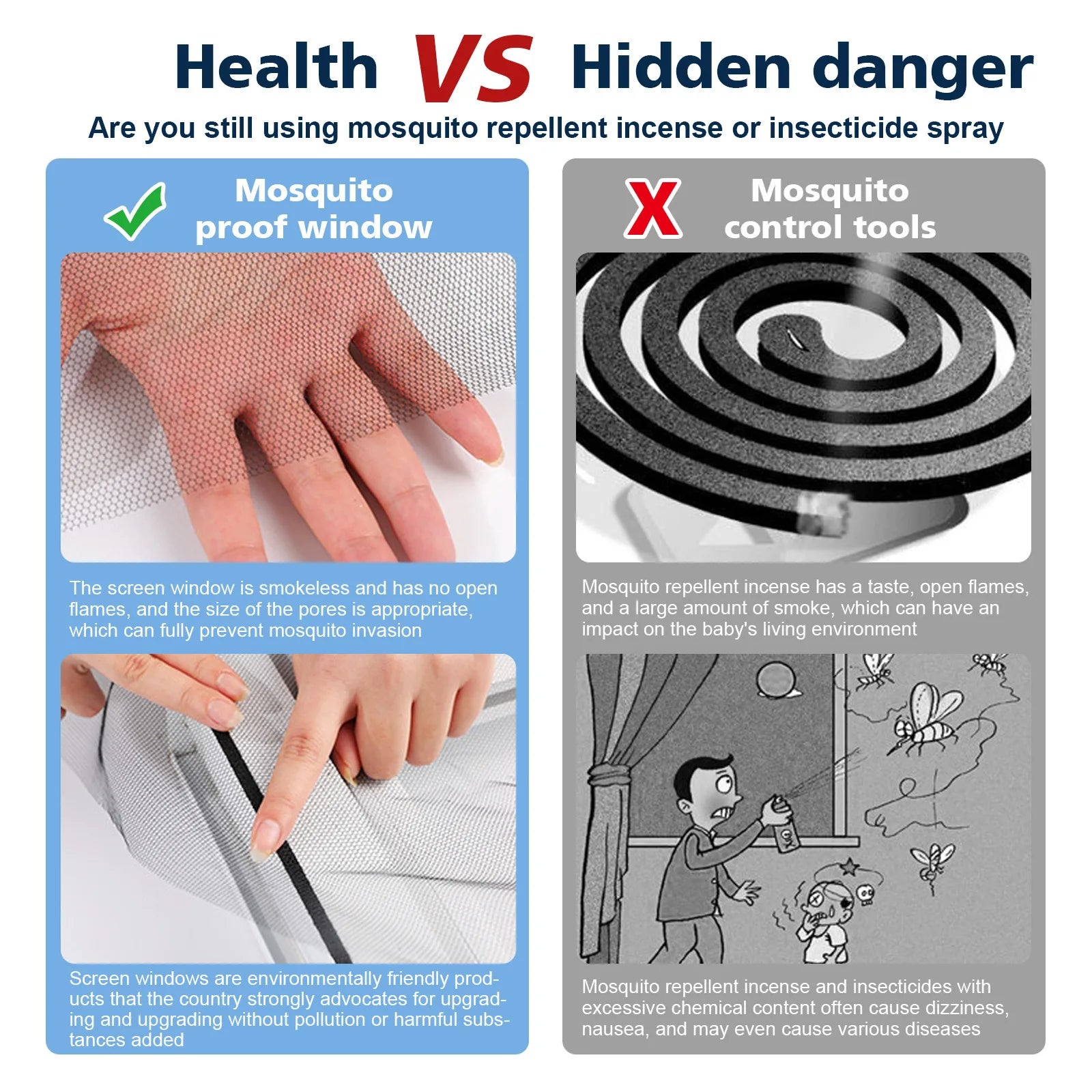 DIY Self-Adhesive Anti Mosquito Window Netting - Smarsty