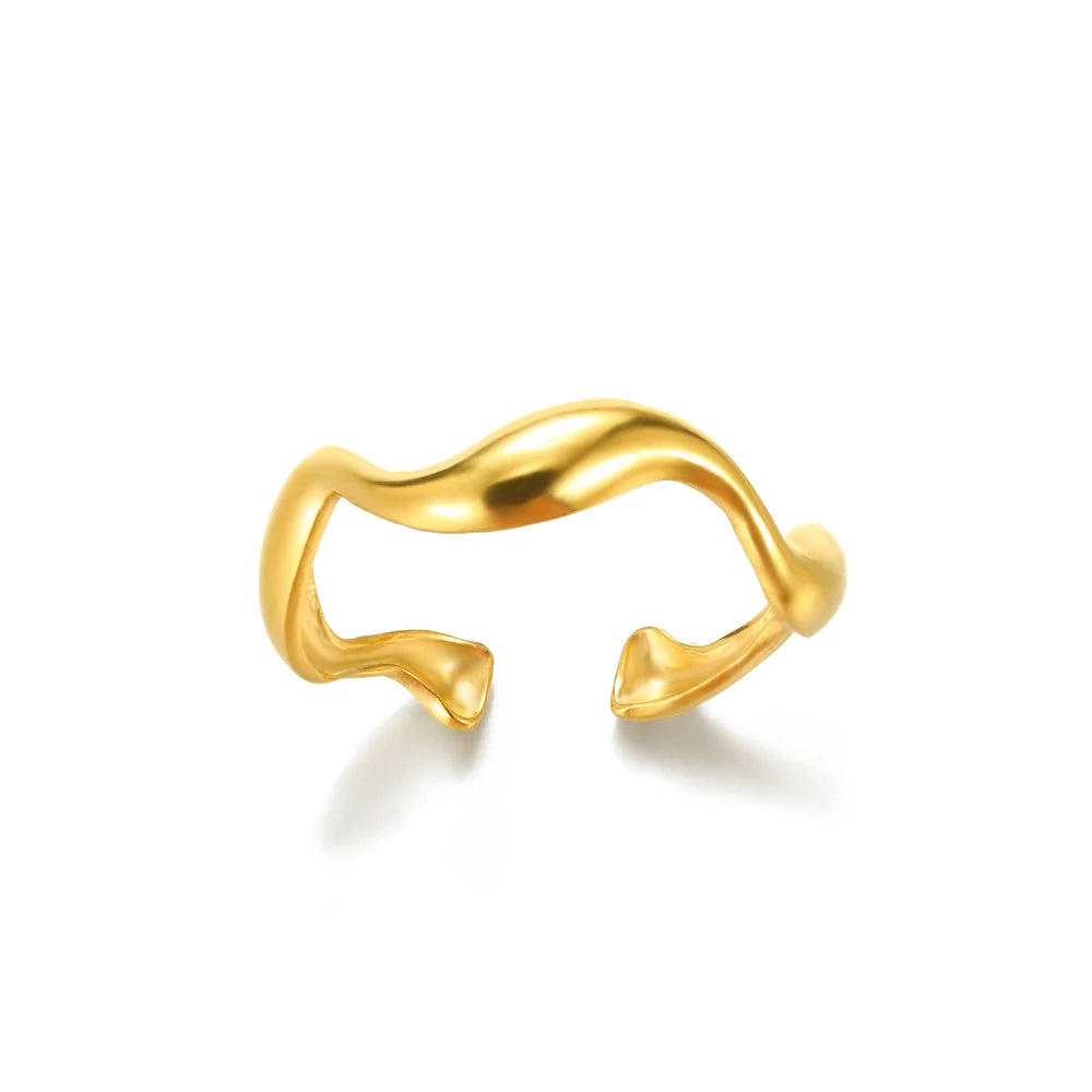 Luxury Gold 316L Stainless Steel Rings for Women - Smarsty