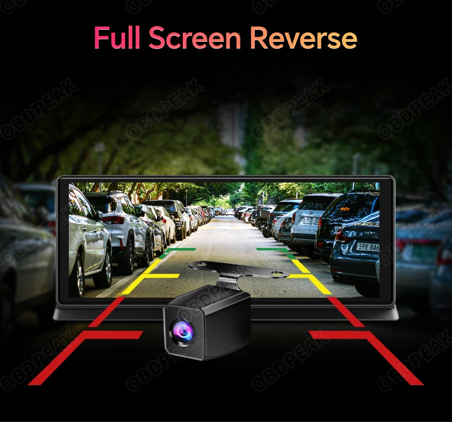 4K Car Dash Cam With Wireless CarPlay And GPS Navigation - Smarsty