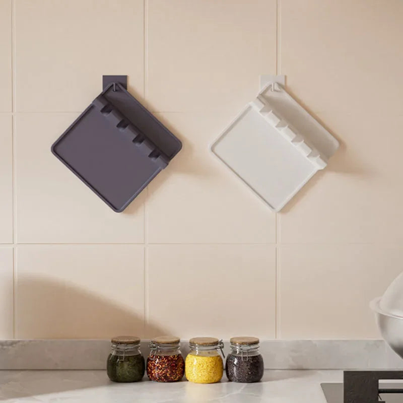 Silicone Tableware Drying Kitchen Utensil Rack Rest Holders Fork Spatula Multifunctional Shelf Organizer Non-Slip Storage Pad by Smarsty