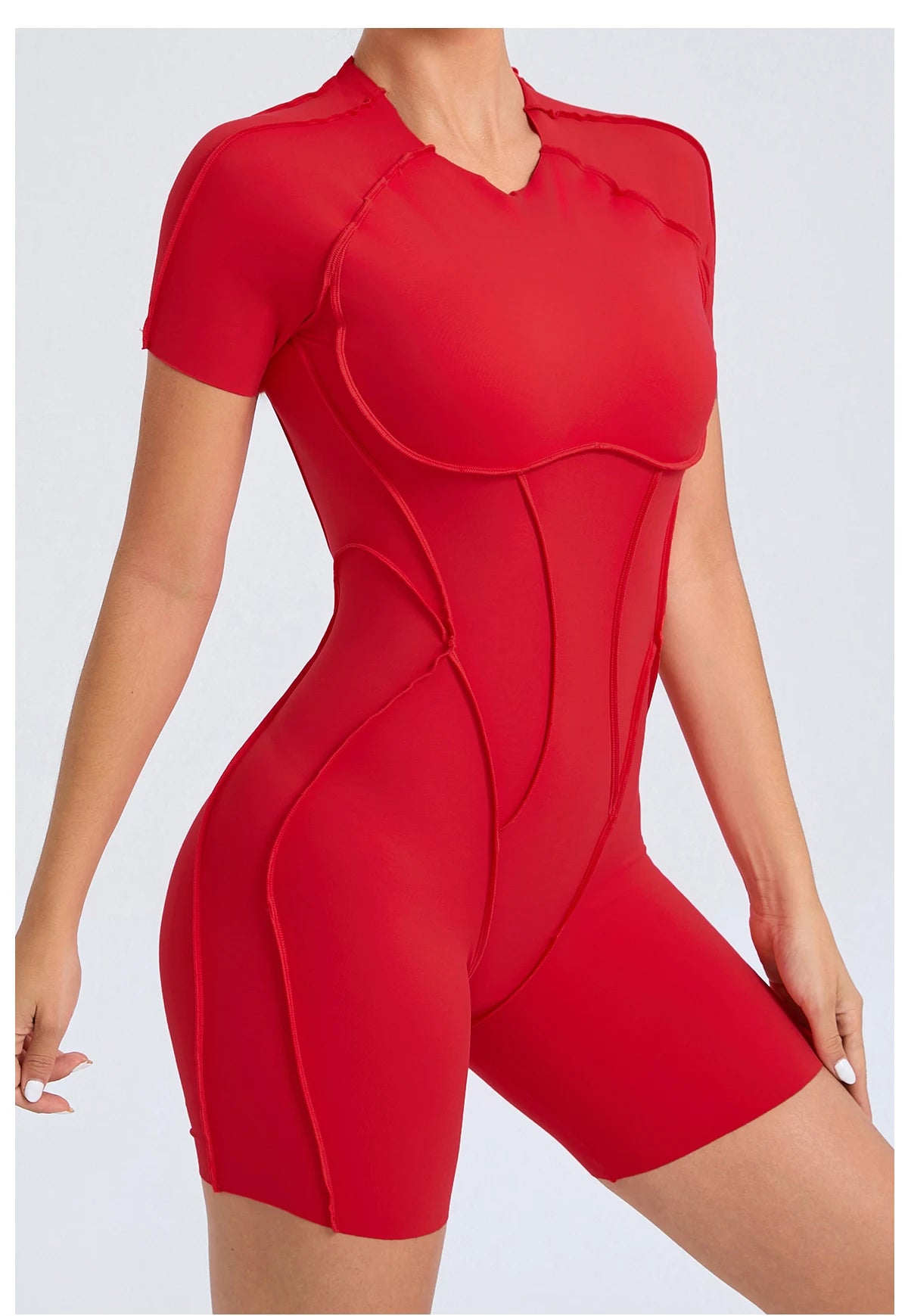 Short Jumpsuit Gym Clothes For Women Sportswear Fitness Overalls Backless Scrunch Booty Yoga Suit Sports Set Outfit - Smarsty