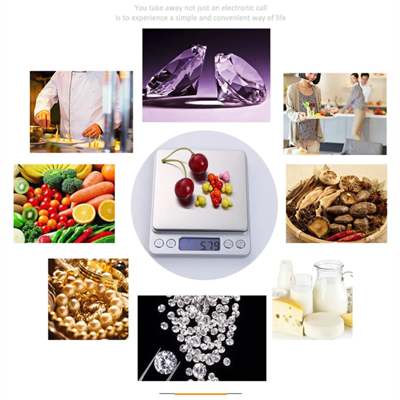 Digital Kitchen Scale with LCD Display for Accurate Weighing - Smarsty